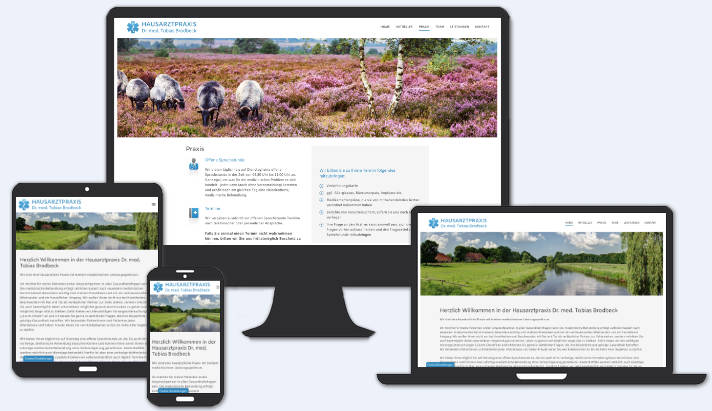 Webseite für Hausarzt Lüneburg Hausarztpraxis Dr. med. Tobias Brodbeck