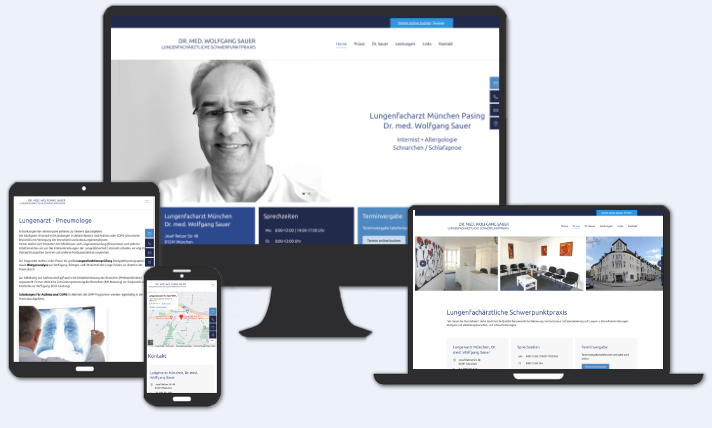 Webseite für Ganzheitliche Medizin, Hamburg