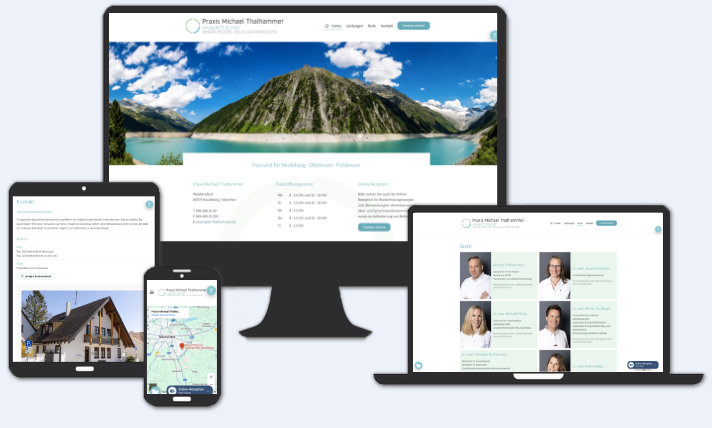 Website für Praxis Michael Thalhammer Neubiberg 