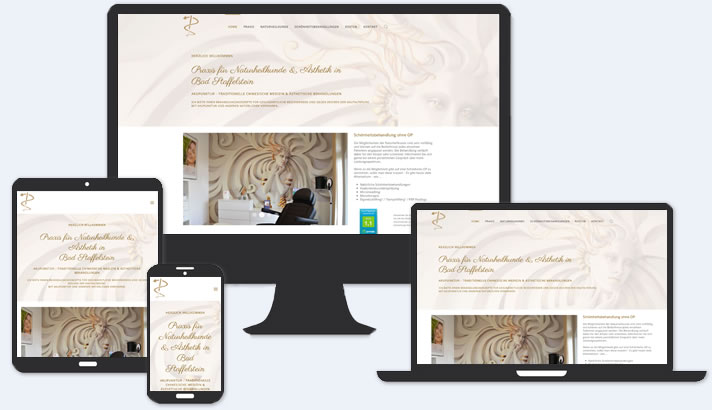 Homepage für Praxis Löffler Naturheilkunde & Ästhetik