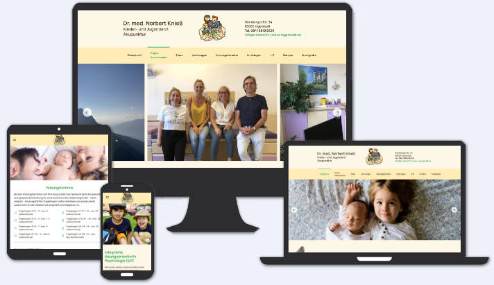 Website für Dr. med. Norbert Knieß Kinder- und Jugendmedizin