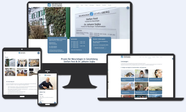 Website für Praxis für Neurologie<br>Stefan Fest & Dr. J. Sojka