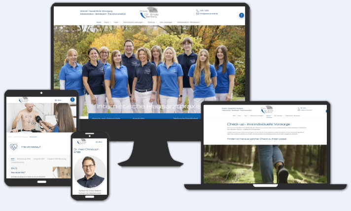 Homepage für Praxis Allgemeinarzt Dr. Ende, Bamberg