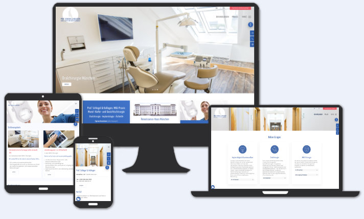 Website für MKG Praxis Prof. Schlegel & Kollegen