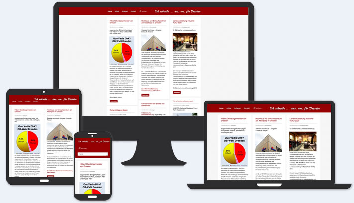 Webseite für Journalist in Dresden