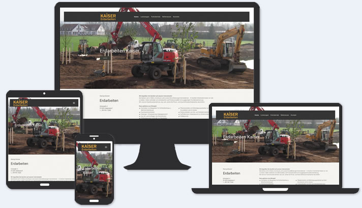 Webdesign Erdarbeiten Adelsdorf