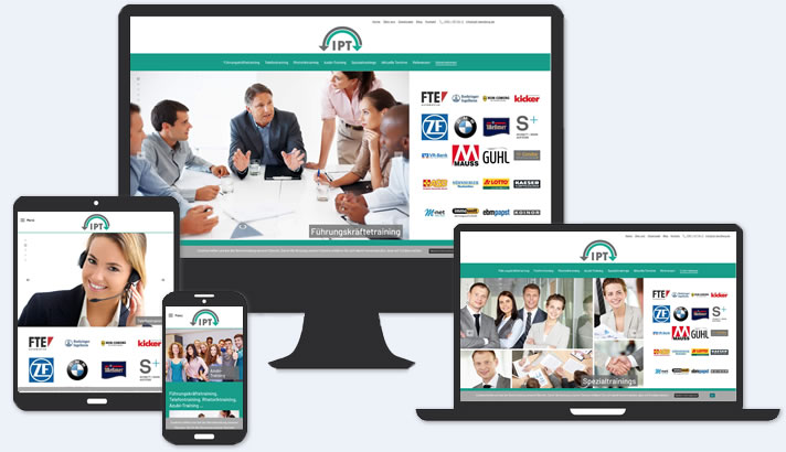 Website für IPT Institut für Psychologie-Transfer GbR, Bamberg