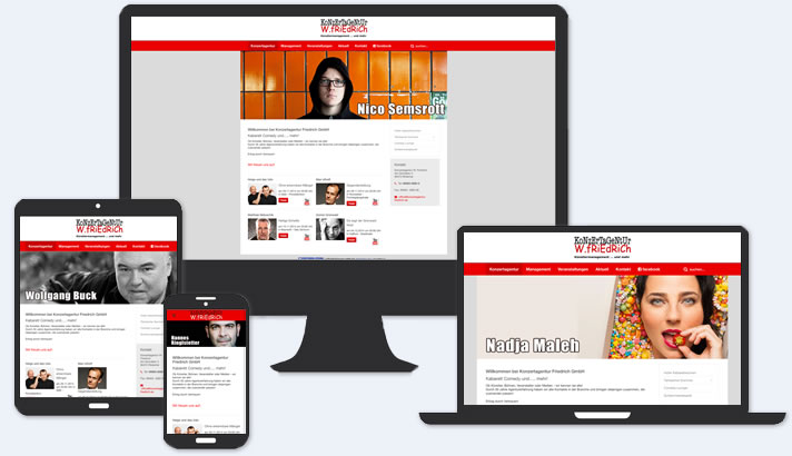 Website für Konzertagentur Rödental